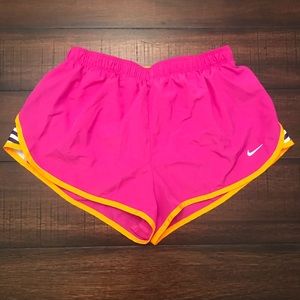 Nike Tempo Shorts Dri-Fit Fuschia Pink Orange